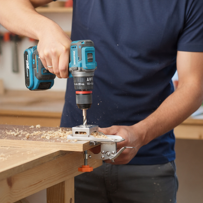 Gabarito para dobradiças invisíveis